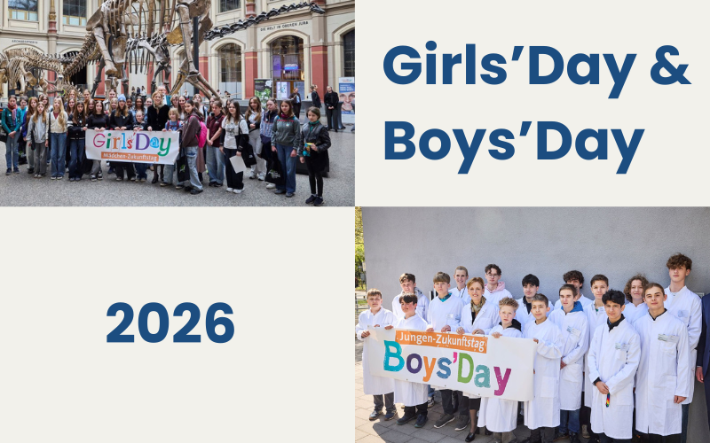 Grafik mit Fotos zum Girls'Day und Boys'Day 2026
