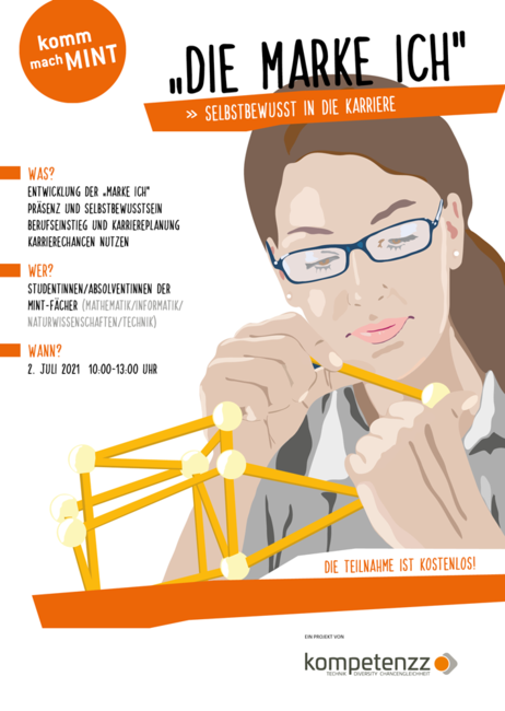 Plakat: Ankündigung des Workshops die Marke ICH