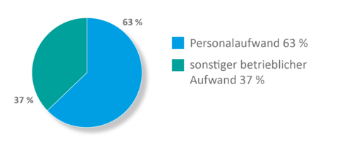 Grafik mit Diagrammen zu den Ausgaben 2023