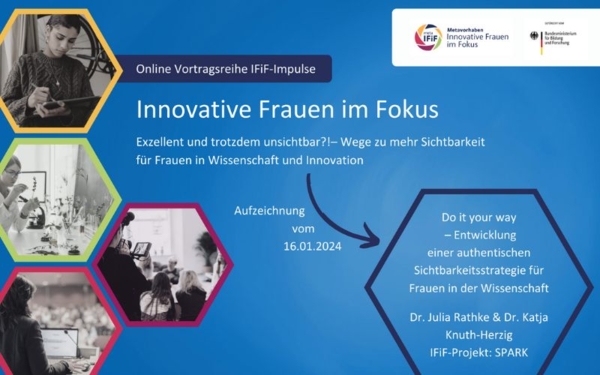 Die Aufzeichnung von dem Online-Vortragsreihe IFiF-Impulse steht zur Verfügung.