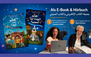 Titelbilder und Sprecher/innen der arabischen Ema Eda Bücher