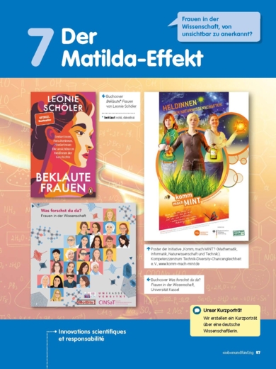 Auszug aus dem Deutschlehrwerk zum Matilda-Effekt