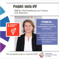 Grafik zum SDG 5 von meta-Ifif
