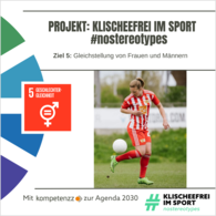 Grafik zum SDG 5 Klischeefrei im Sport
