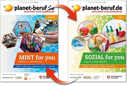 Cover des Wendeheftes MINT & SOZIAL for you 2020