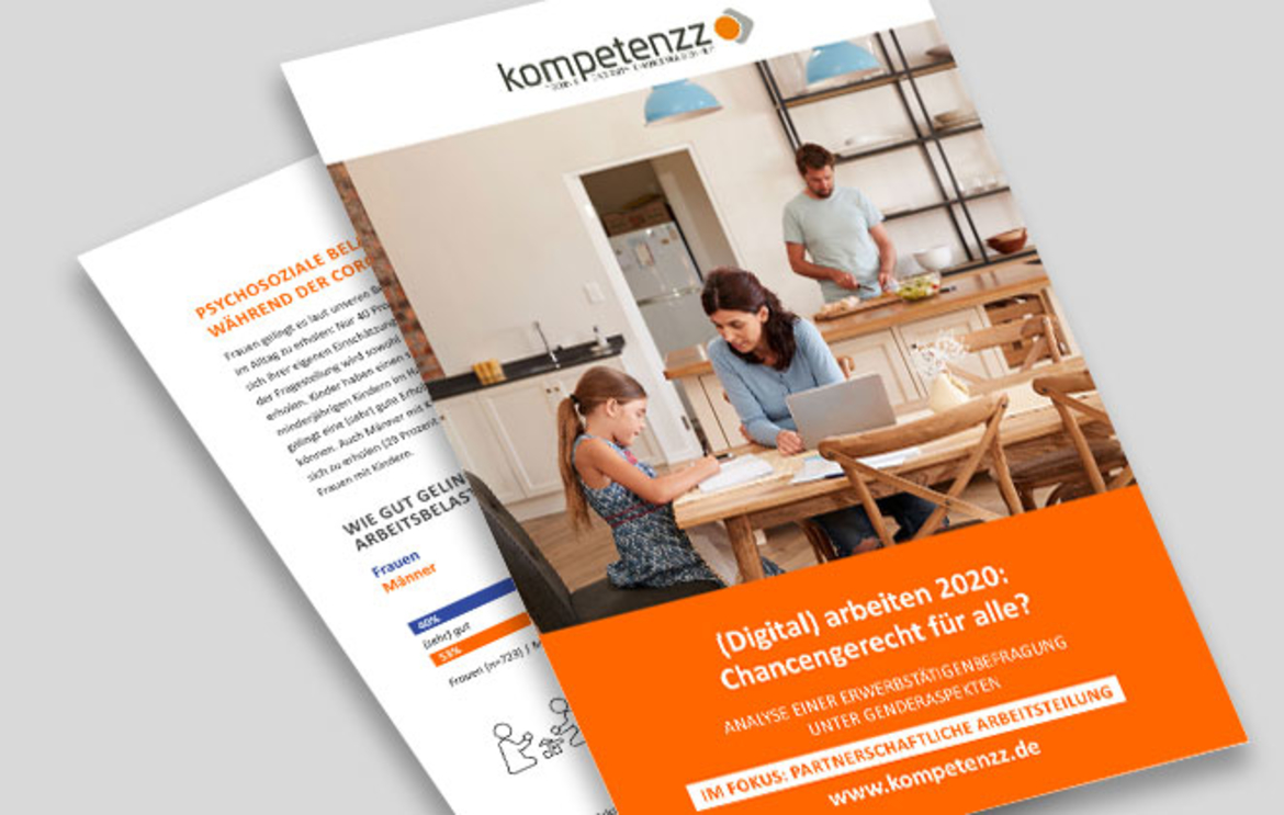Studie Arbeiten2020 Teil 2 Kachel Es ist das Titelbild der Studie "(Digital) arbeiten 2020", Teil 2, zu sehen.