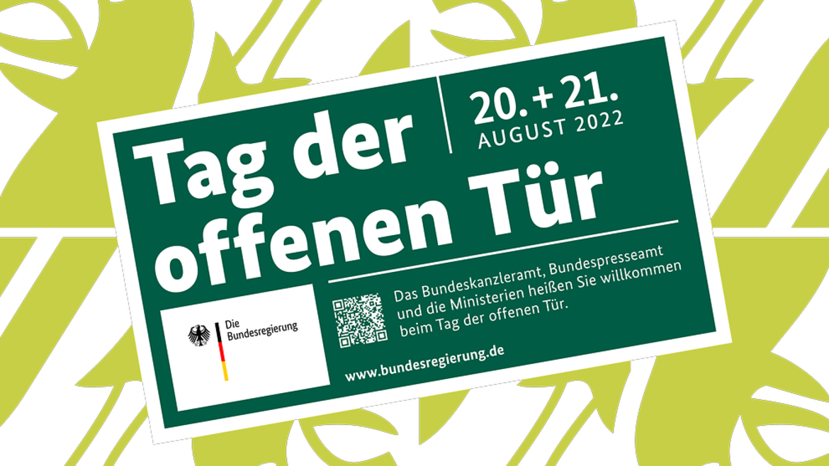 Grafik zum Tag der offenen Tür der Bundesregierung