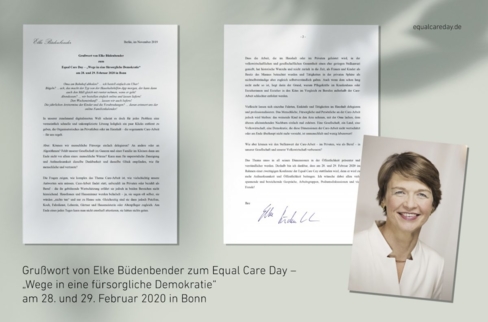 Grußwort Büdenbender Equal Care Day Grußwort Büdenbender Equal Care Day